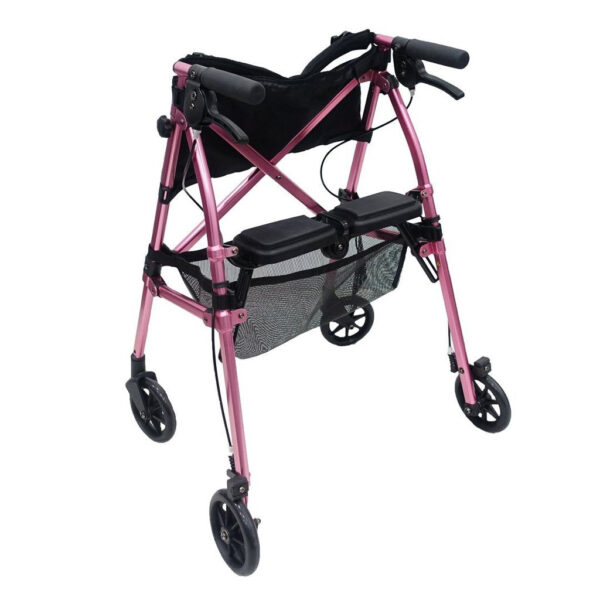 EZ Fold-N-Go Rollator (Black Walnut) - Image 10