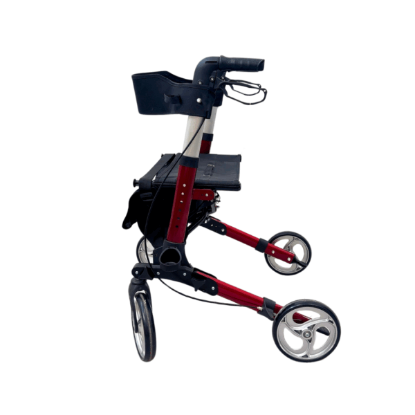 Euro 4-Wheel Foldable Aluminium Rollator - Image 2