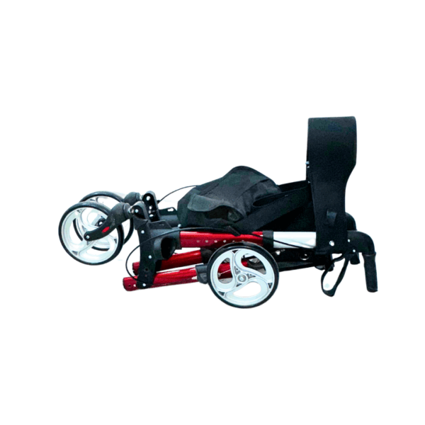 Euro 4-Wheel Foldable Aluminium Rollator - Image 3